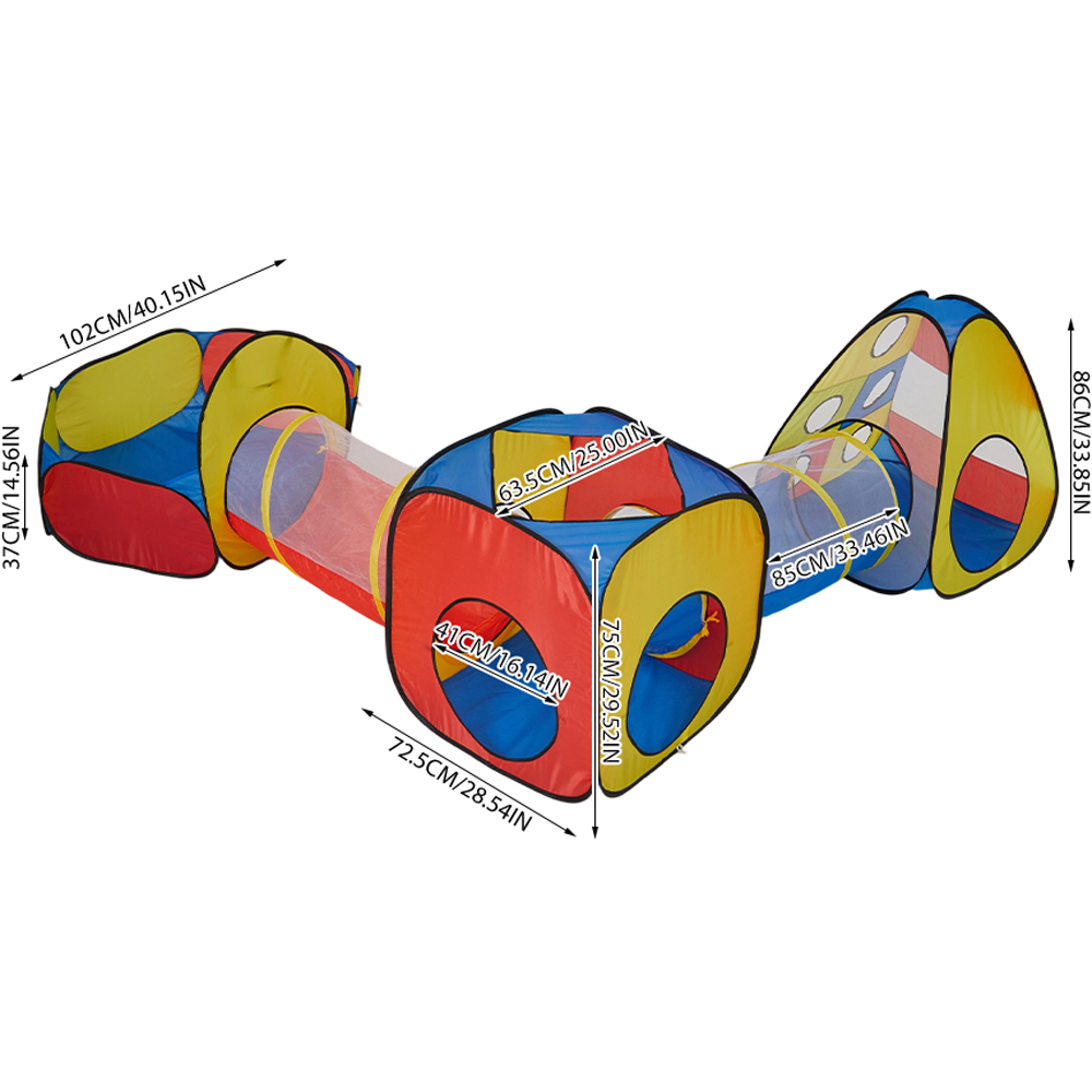 H&O Direct Kids 5-in-1 Collapsible Play Tent Image 6