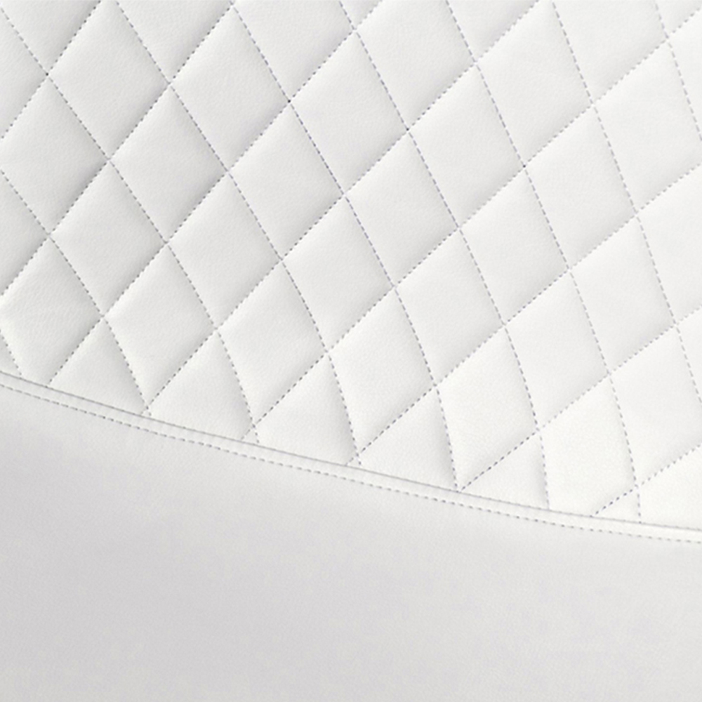 Furniturebox Lucia Solara 6 Seater Dining Set Grey Gloss White and Chrome Image 8