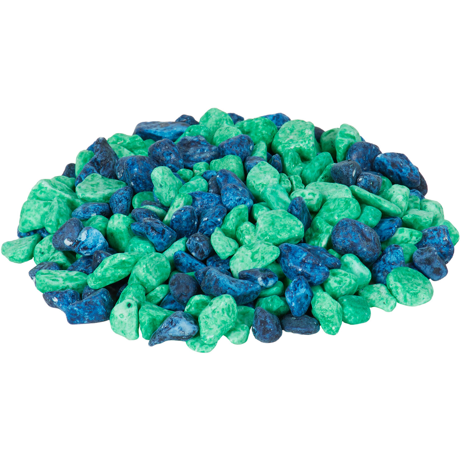 Fish Tank Gravel - Blue and Green Image 1