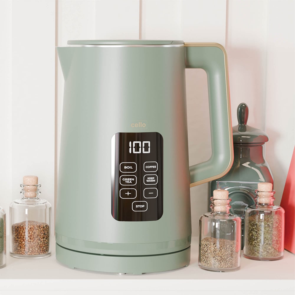 Cello CELLO-KE185-GR Green Digital Kettle with Touch Panel Image 2