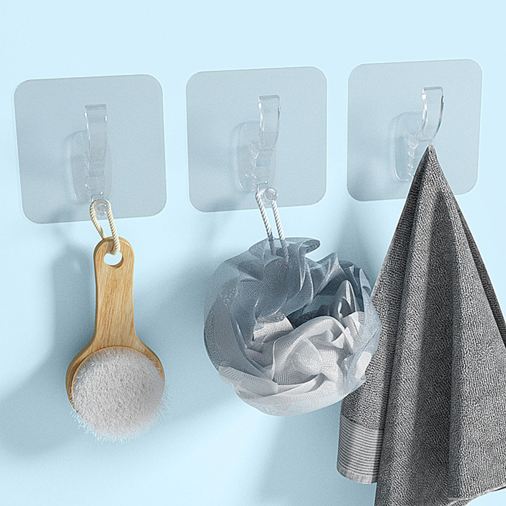 Avilo Adhesive Waterproof Plastic Hook 10 Pack Image 3
