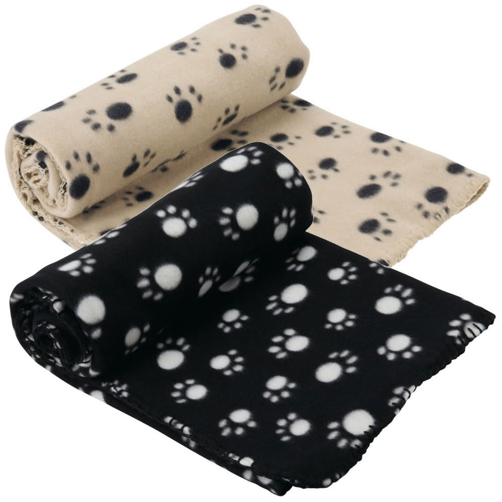 Bunty Extra Large Black Soft Fleece Pet Blanket Image 4