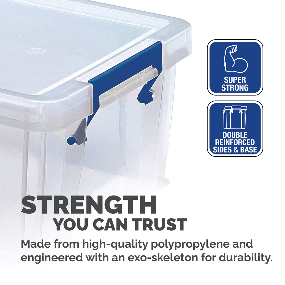 Fellowes Prostore 10L Storage Box with Lid 4 Pack Image 2