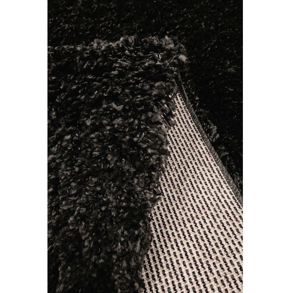 Homemaker Jazz Black Shaggy Rug 80 x 150cm Image 3