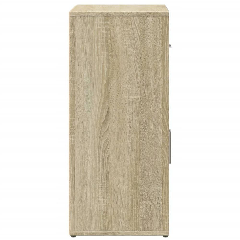vidaXL 2 Door Single Drawer Sonoma Oak Highboard Image 5