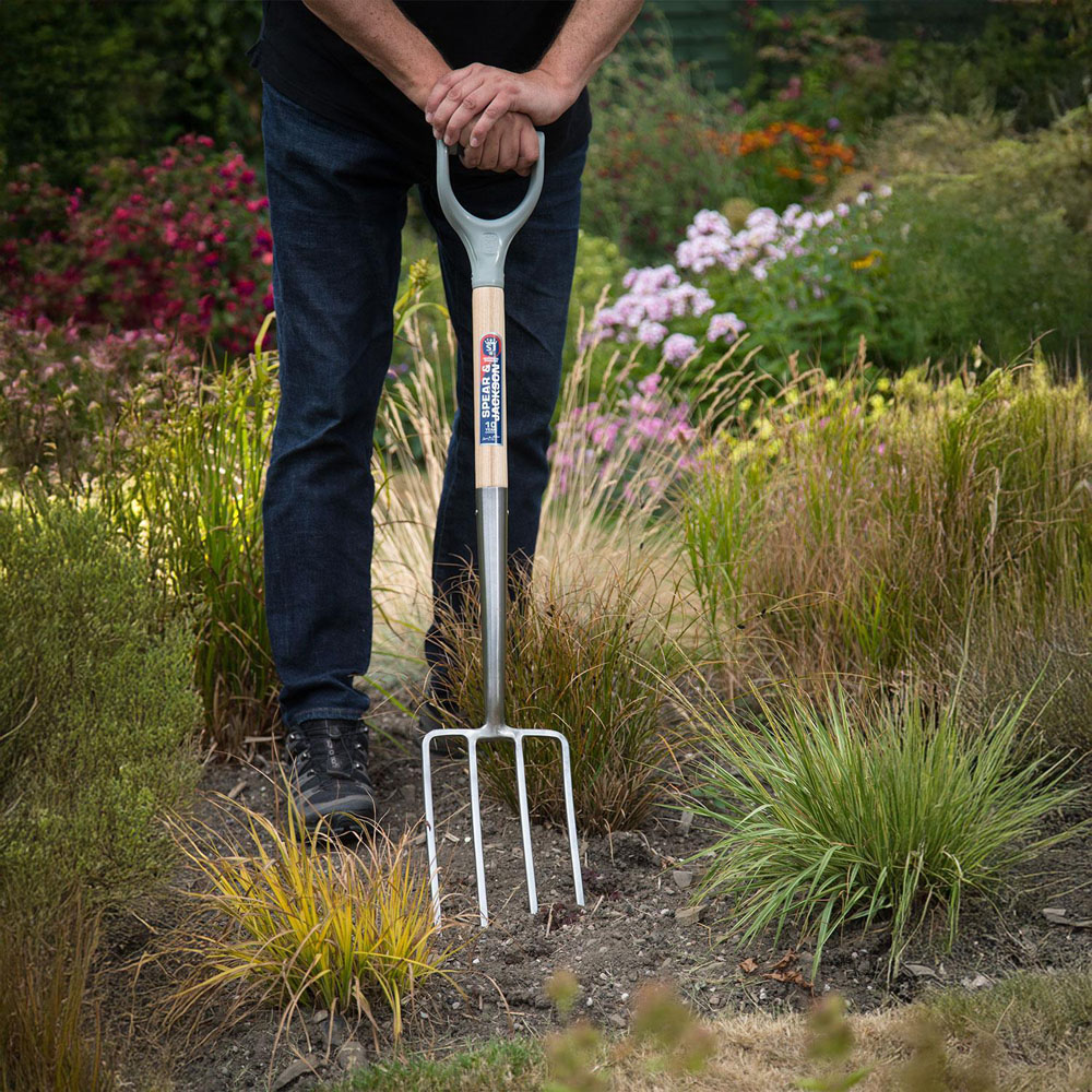 Spear & Jackson Neverbend Stainless Steel Heavy Duty Digging Fork Image 2