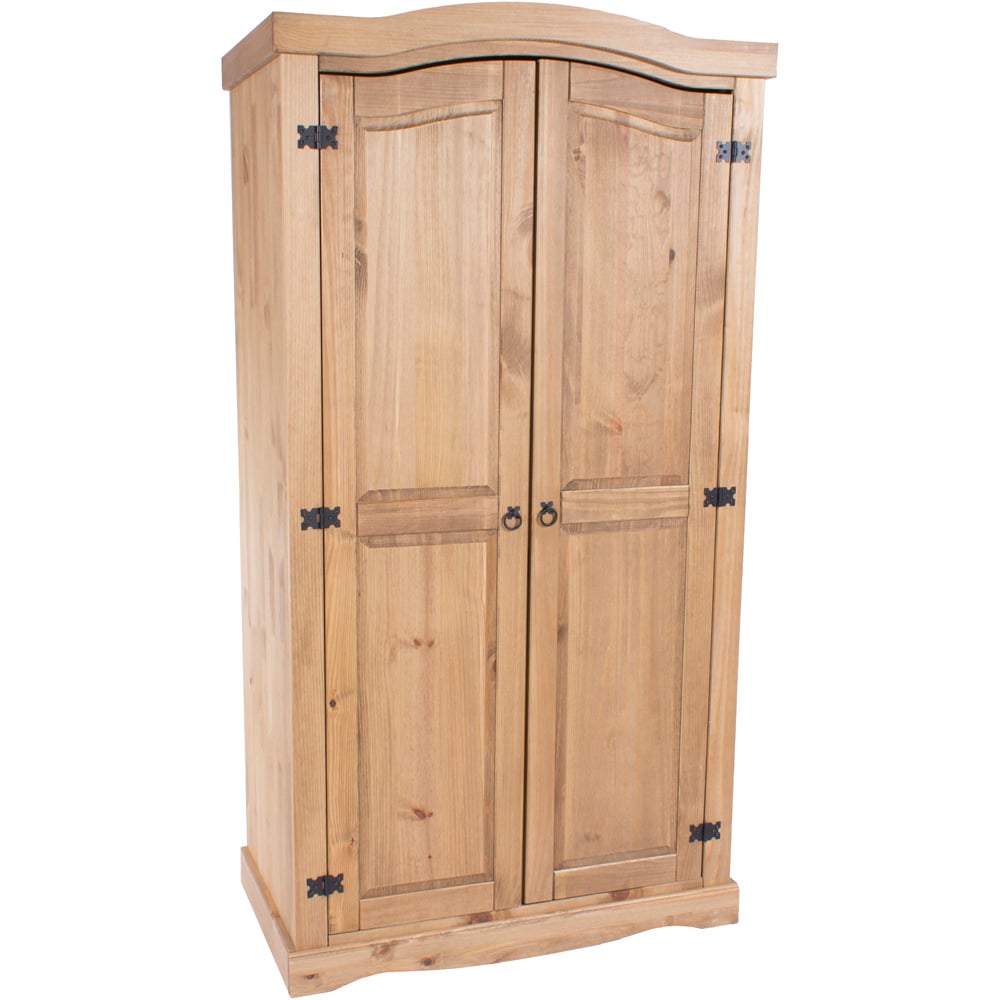 Core Products Corona 2 Door Antique Pine Wardrobe Image 4