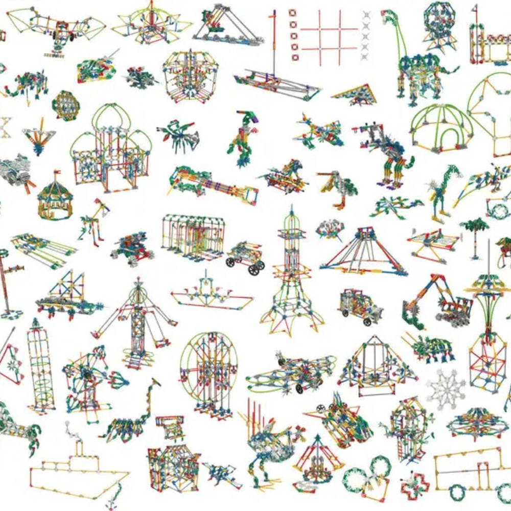 Basic Fun K'NEX Classics 100 Model Building Set 863 Piece Image 6