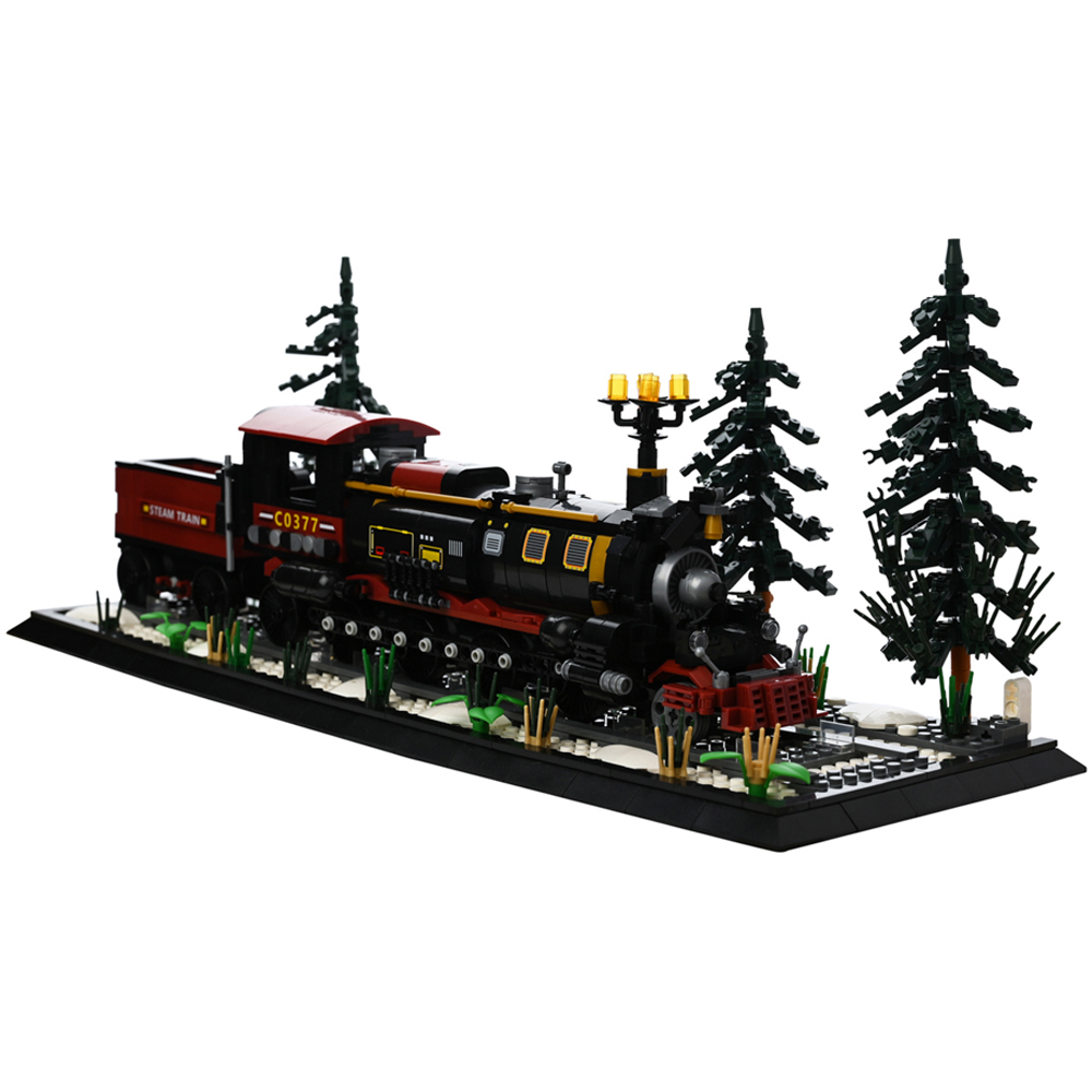 The Seasonal Gift Co. Toy Shop 1232 Piece Kids Snow Country Train Brick Building Set Image 3