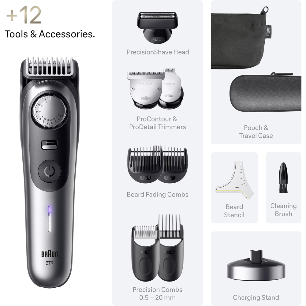 Braun Series 9 Plus 12 BT9560 Beard Trimmer Image 3