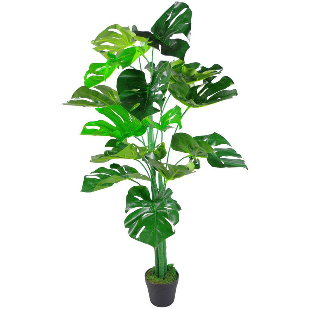 Leaf Monstera Cheese Artificial Plant Pot 120cm Image 1