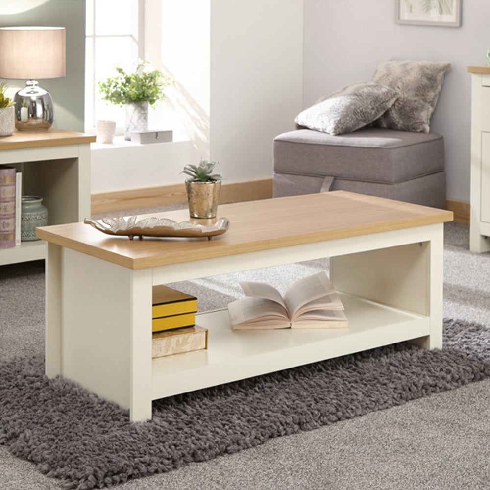 GFW Lancaster Cream Coffee Table Image 1