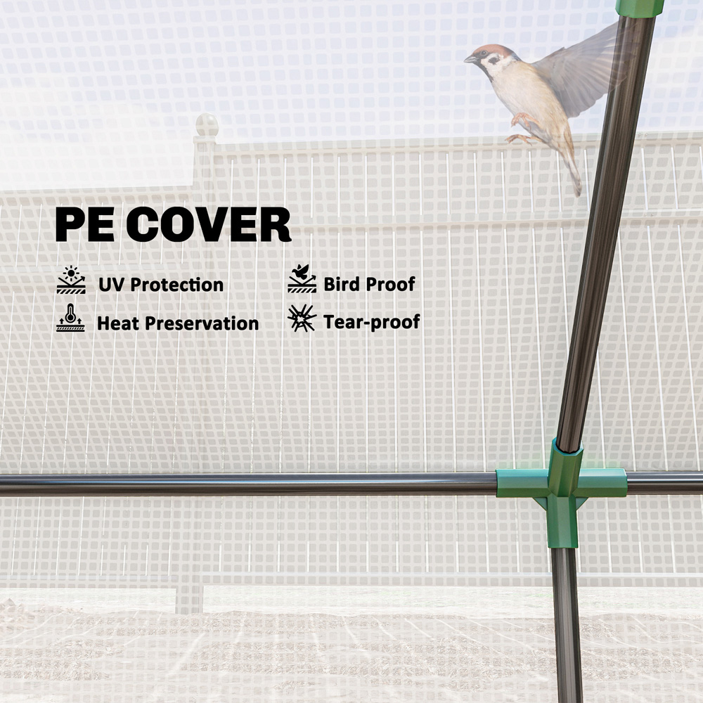 Outsunny PE Cover 3.9 x 1.9ft Greenhouse Image 4