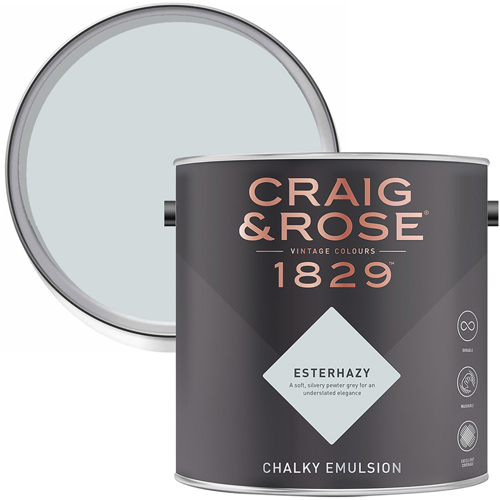 Craig & Rose 1829 Vintage Walls and Ceilings Esterhazy Chalky Matt Emulsion Paint 2.5L Image 1