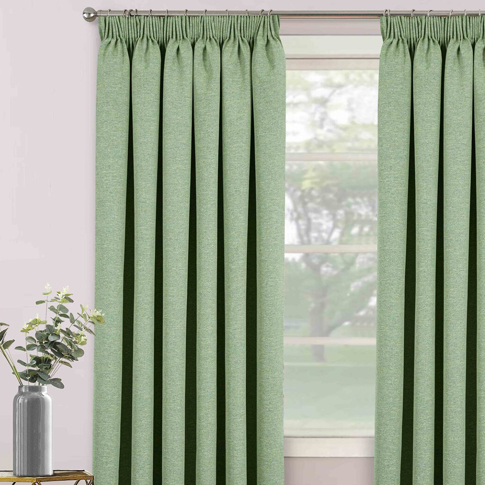 Divante Dusk Blackout Thermal Curtains - Green / 137cm / 168cm Image 5