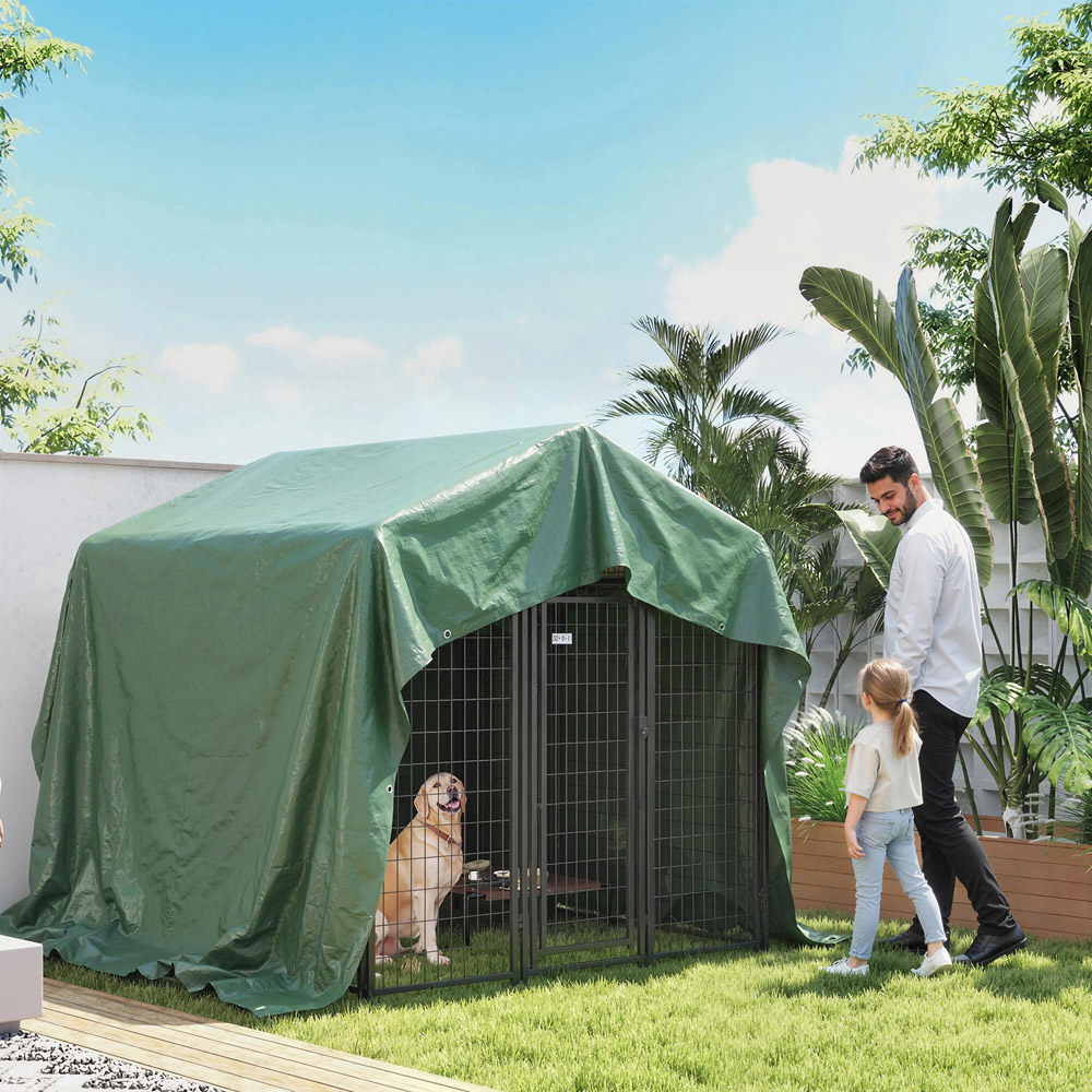 Outsunny 4 x 6m Green PE Waterproof Tarpaulin Image 3