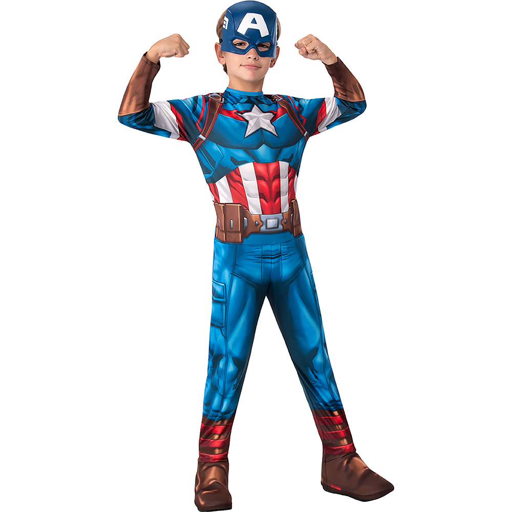 Marvel Avengers Core Kids Captain America Costume 5-6 Years Image 5