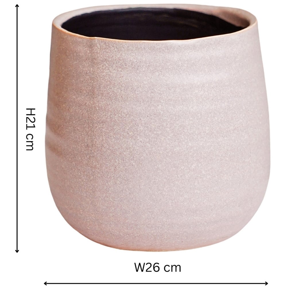 Ivyline Celeste Dusky Pink Planter 21 x 26cm Image 5