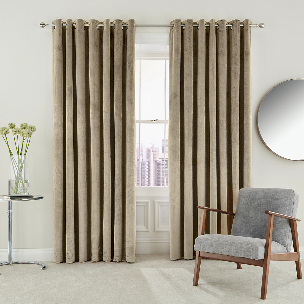 Helena Springfield Escala Lined Sand Curtains 168 x 183cm Image 4