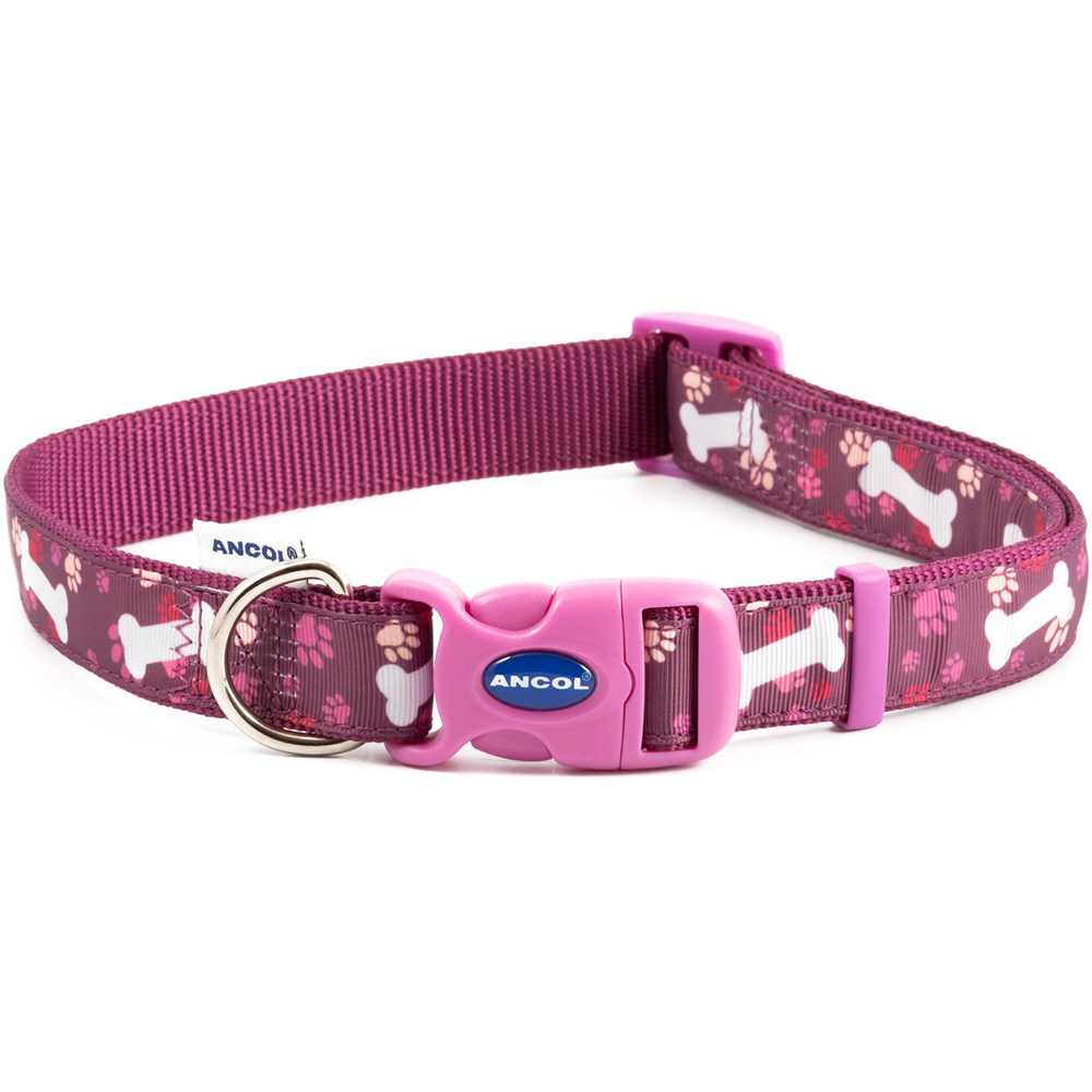 Purple Bone Adjustable Collar - Large Image