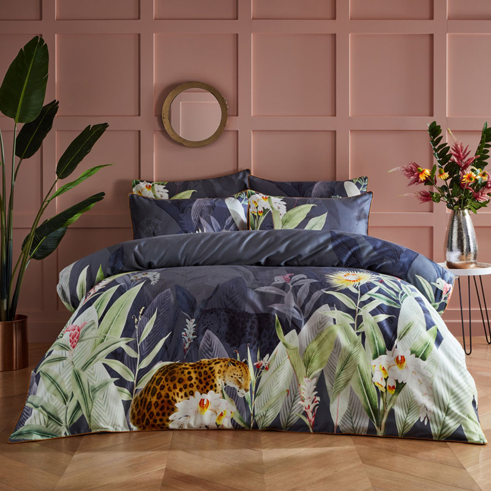 Paoletti Artemis Single Multicolour Botanical Duvet Cover Set Image 1