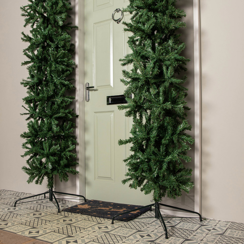 Samuel Alexander Single Door Artificial Plain Green Christmas Tree Arch 8ft Image 7