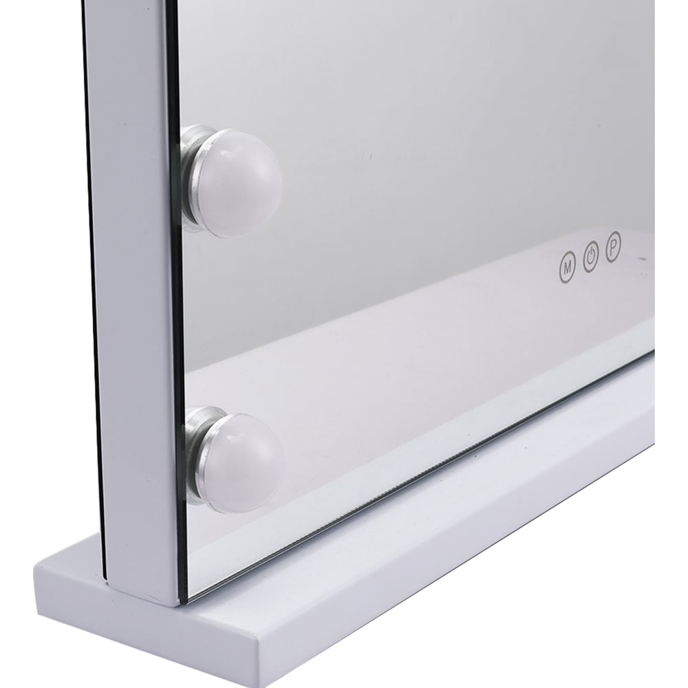 Living and Home Hollywood Vanity Tabletop Mirror with 15 LED Bulb 48 x 58cm Image 5