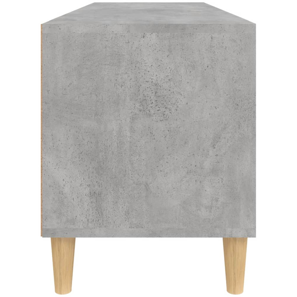 vidaXL 2 Drawer 2 Shelf Concrete Grey TV Cabinet Image 5