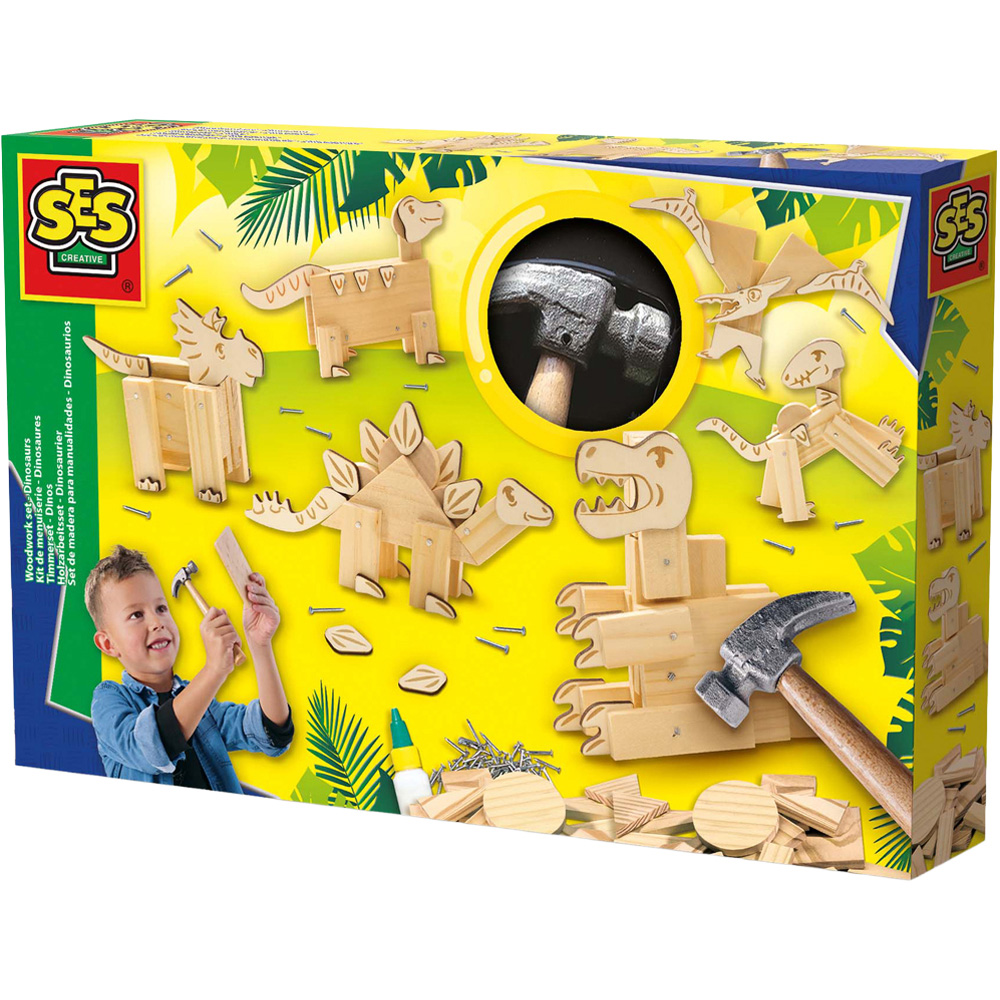 SES Creative Woodwork Dinosaur Set Image 1