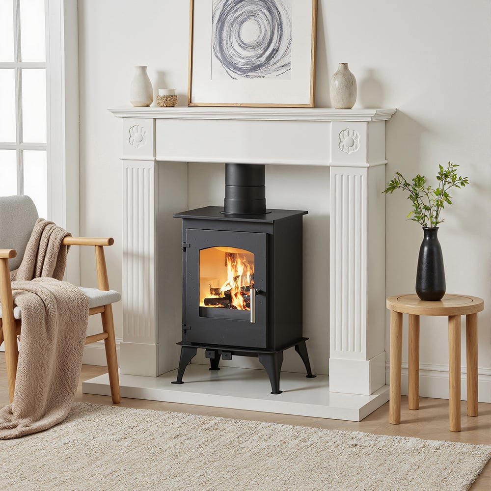 Living and Home Freestanding High Efficiency Wood Burning Stove Fireplace 5W Image 7