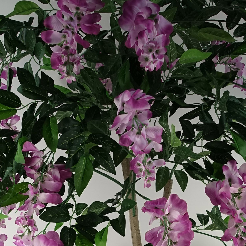 Botanik Purple and Pink Wisteria Artificial Tree in Pot 5ft Image 2
