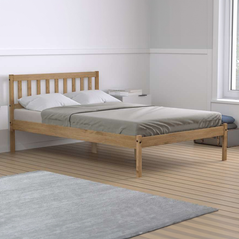 Lisbon Pine Double Bed Image 1