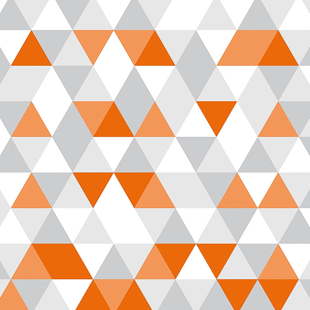 Origin Murals Geometric Orange Wall Mural Image 2