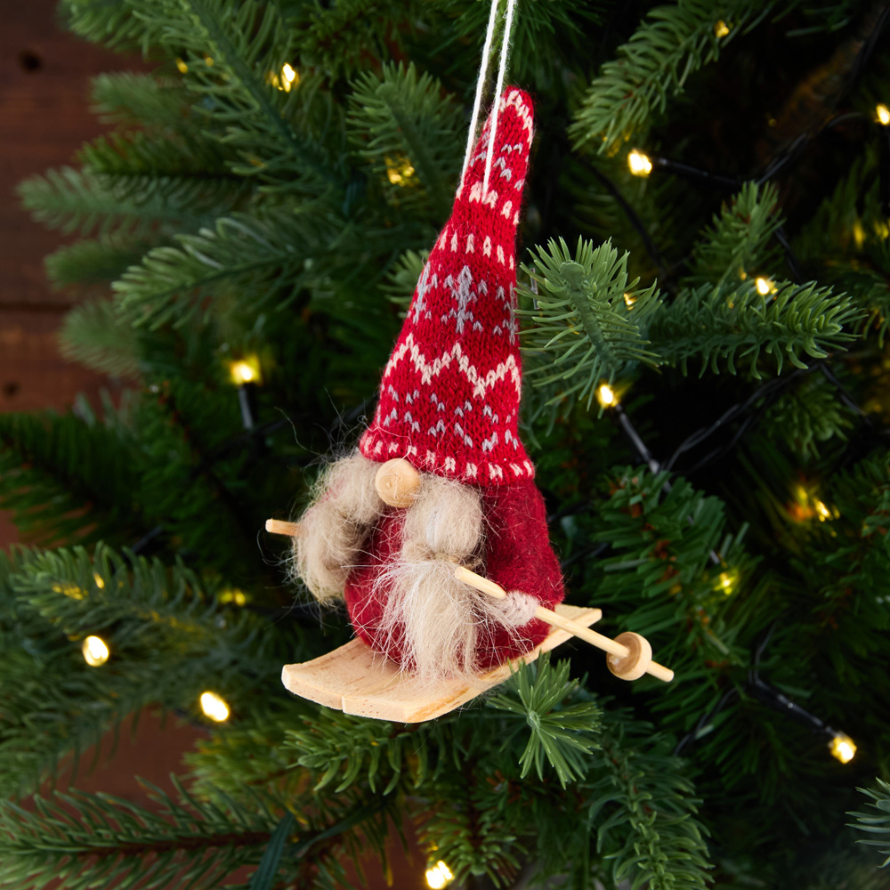 Hanging Mouse on Skis Multicolour Image 5