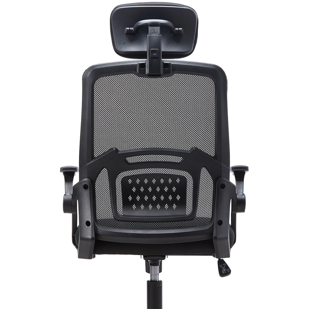 Living and Home Black Mesh Adjustable Office Chair Image 4