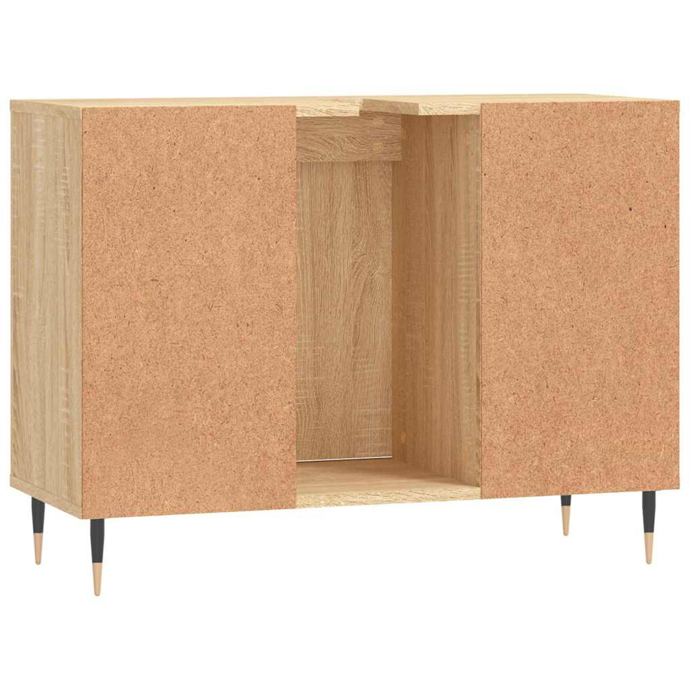 vidaXL Single Door 4 Shelf Sonoma Oak Bathroom Cabinet Image 8