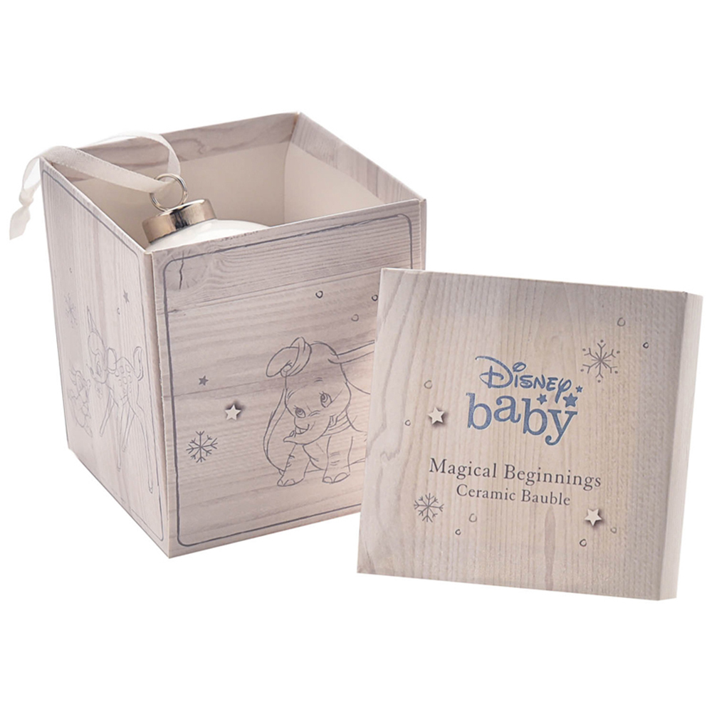Disney Mickey Ceramic Daddy Christmas Bauble Image 2