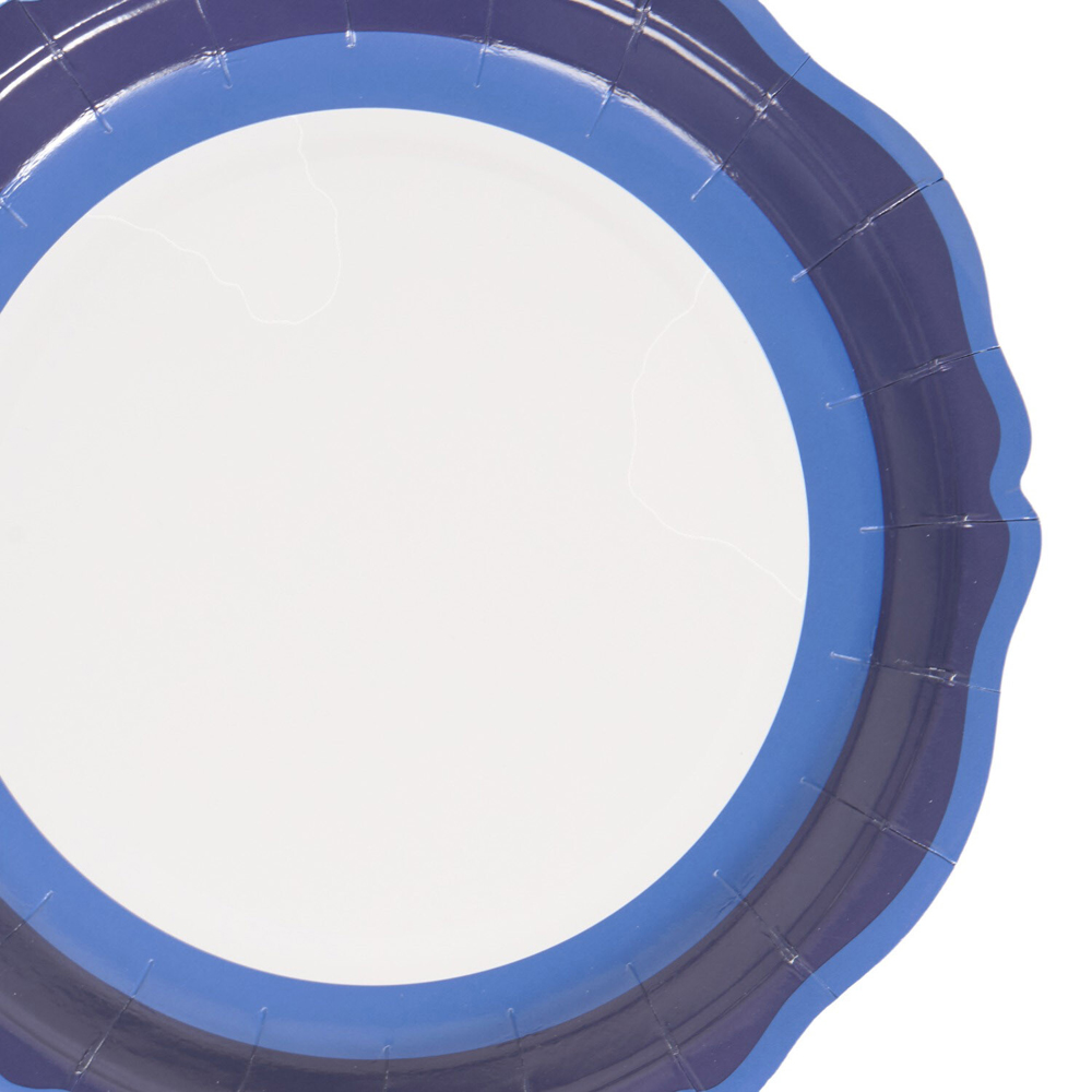 Pack of 10 Blue Tone Party Plates Image 5