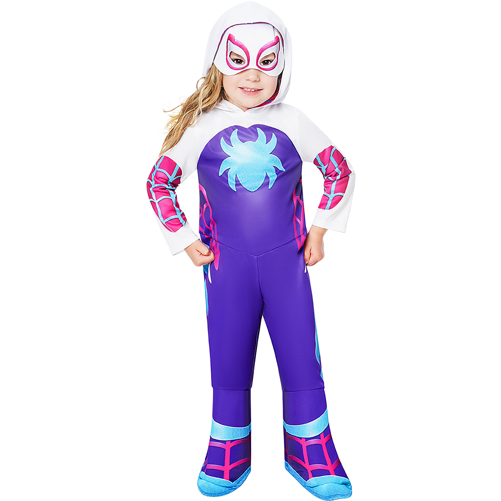 Marvel Spidey and His Amazing Friends Kids Ghost Spider Costume 3-4 Years Image 4