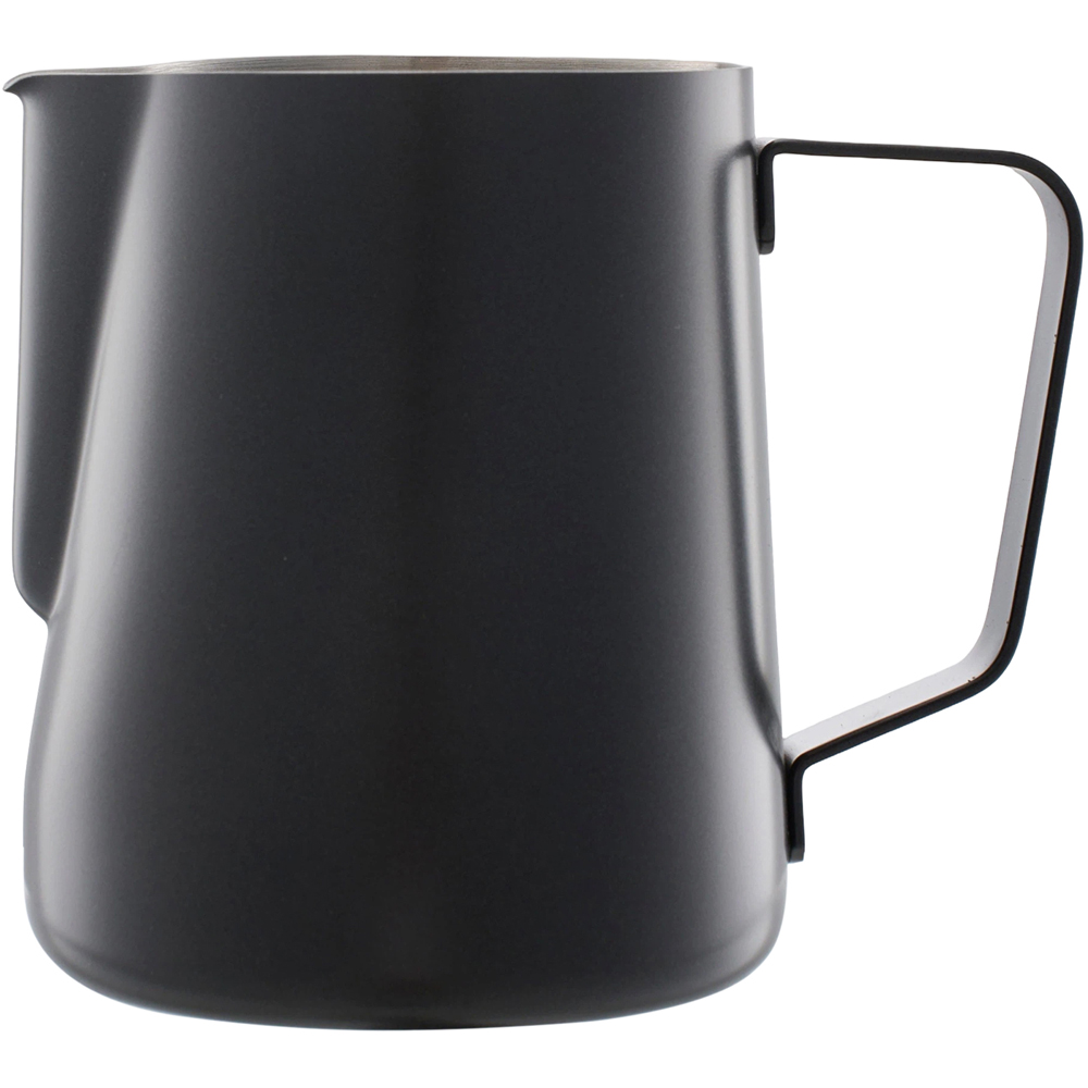 Living and Home Black Stainless Steel Milk Frothing Jug 350ml Image 3
