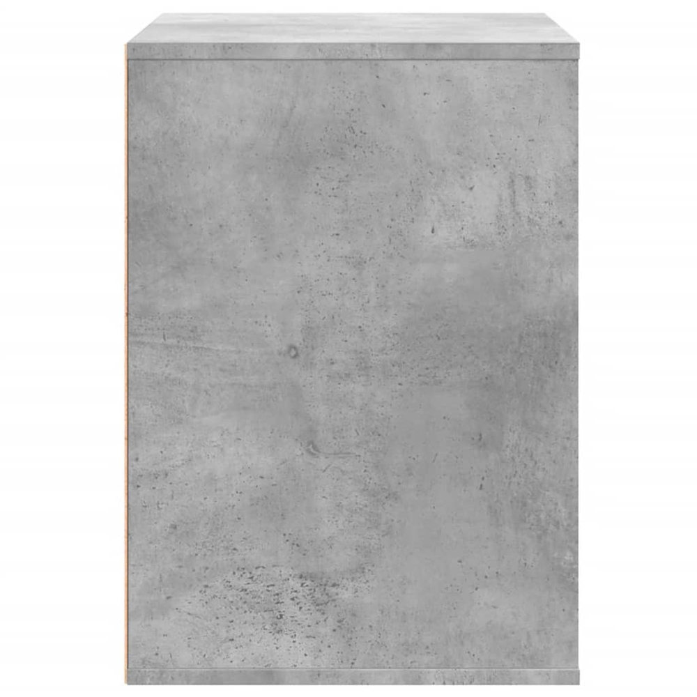 vidaXL 3 Drawer Grey Engineered Wood Chest of Drawers Image 3