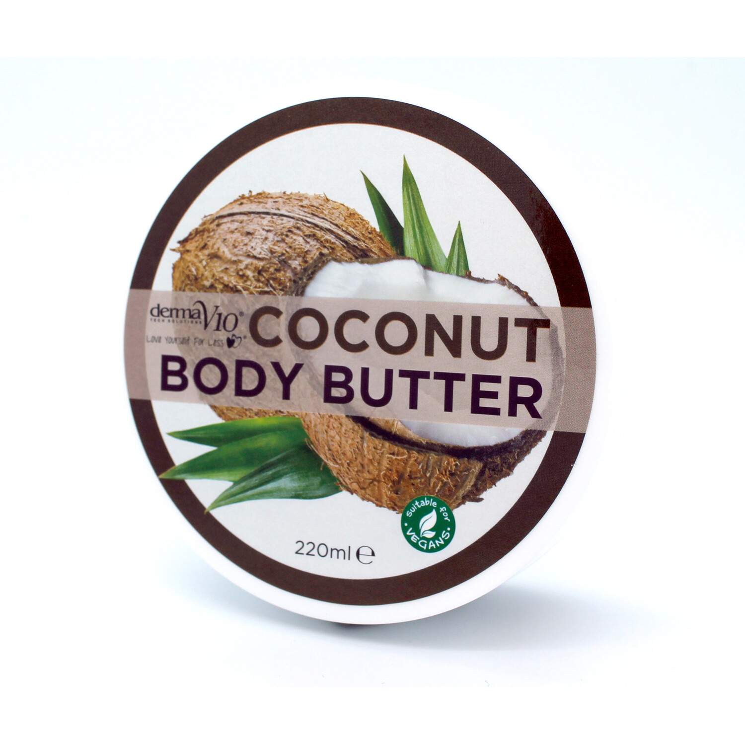 Derma V10 Coconut Body Butter 220ml Image 1