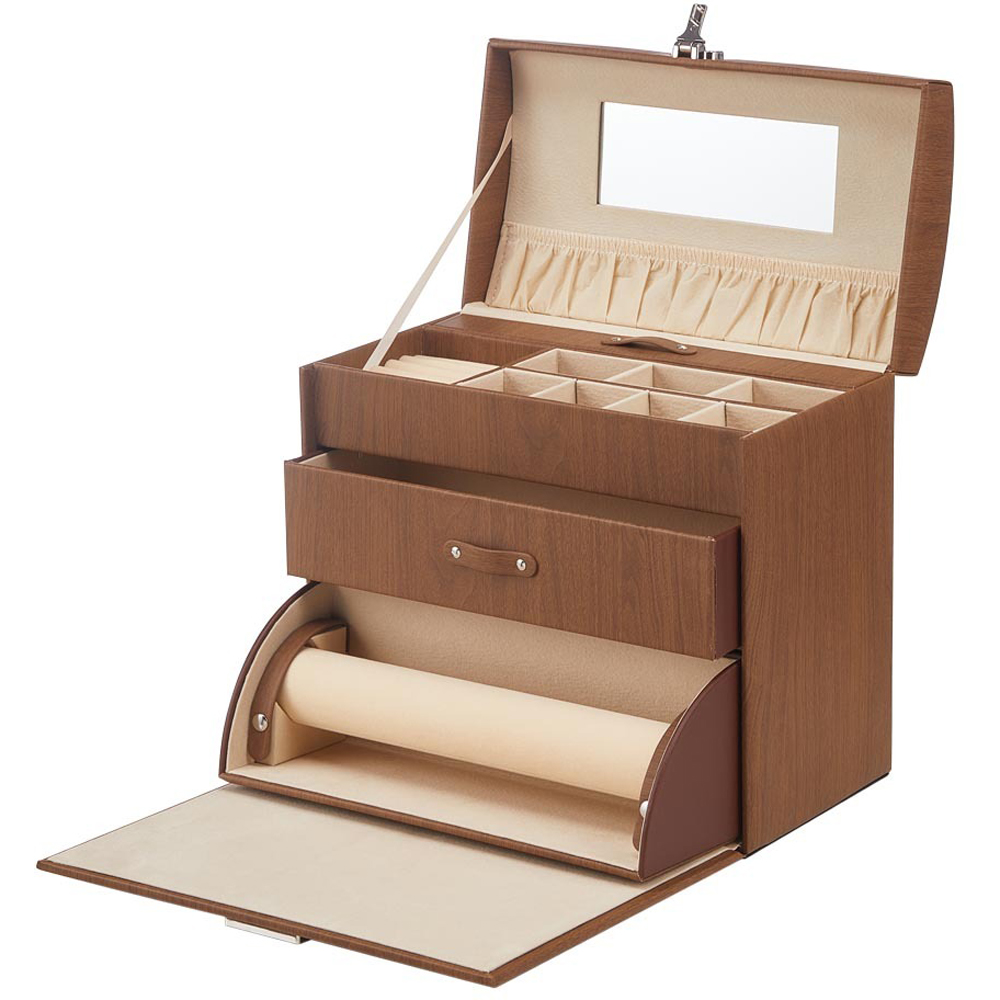 H&O Direct Brown Vintage Jewellery Box Image 2