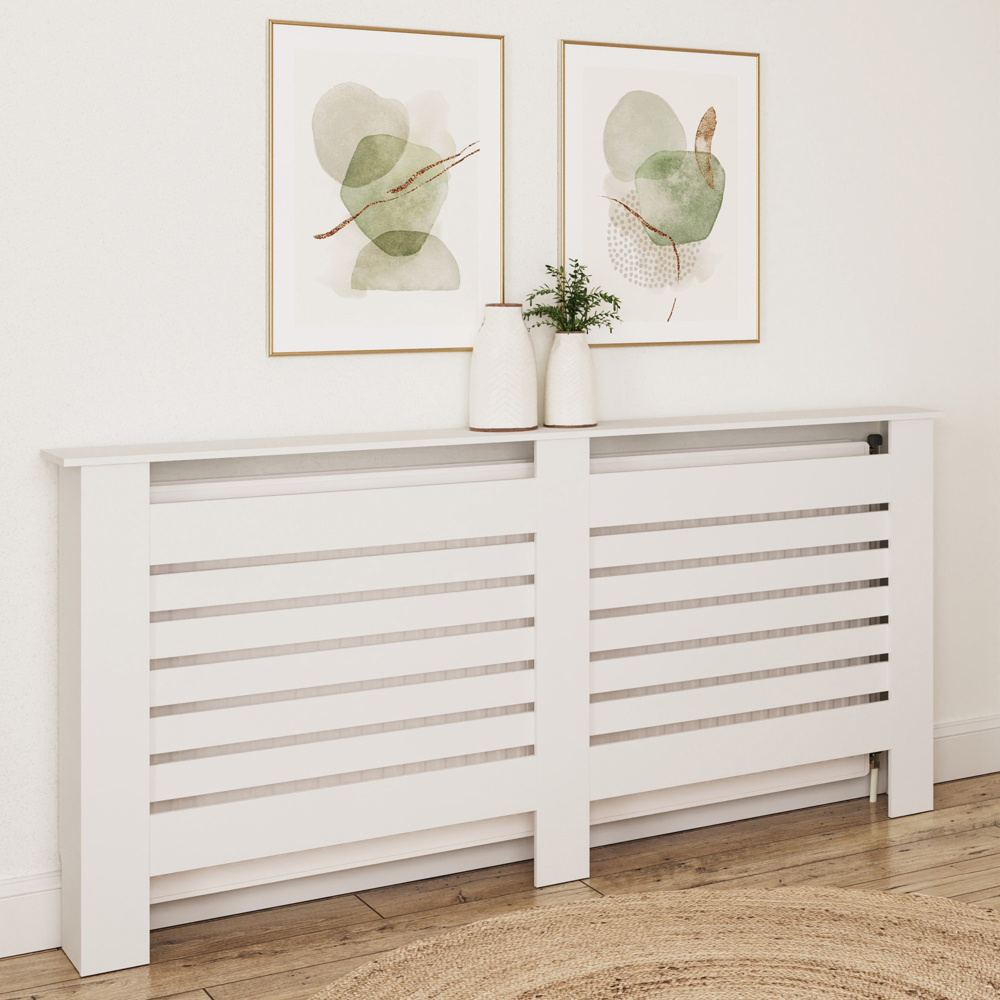 GFW Cleo White Extra Large Radiator Cover 830 x 1720mm Image 2