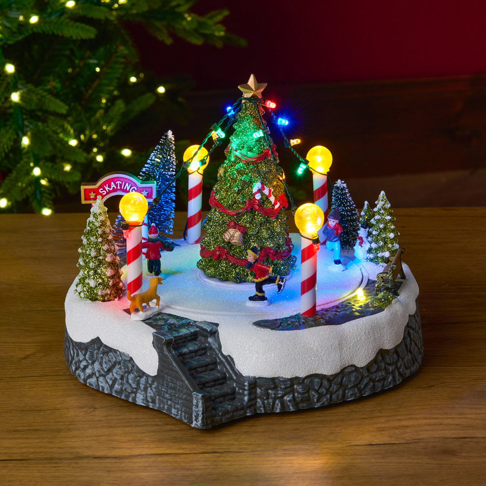LED Christmas Tree Village Model Image 2