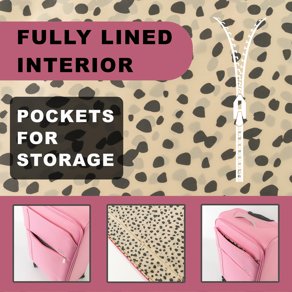 A2B Odyssey 22 inch Pink Carry On Cabin Suitcase Image 3