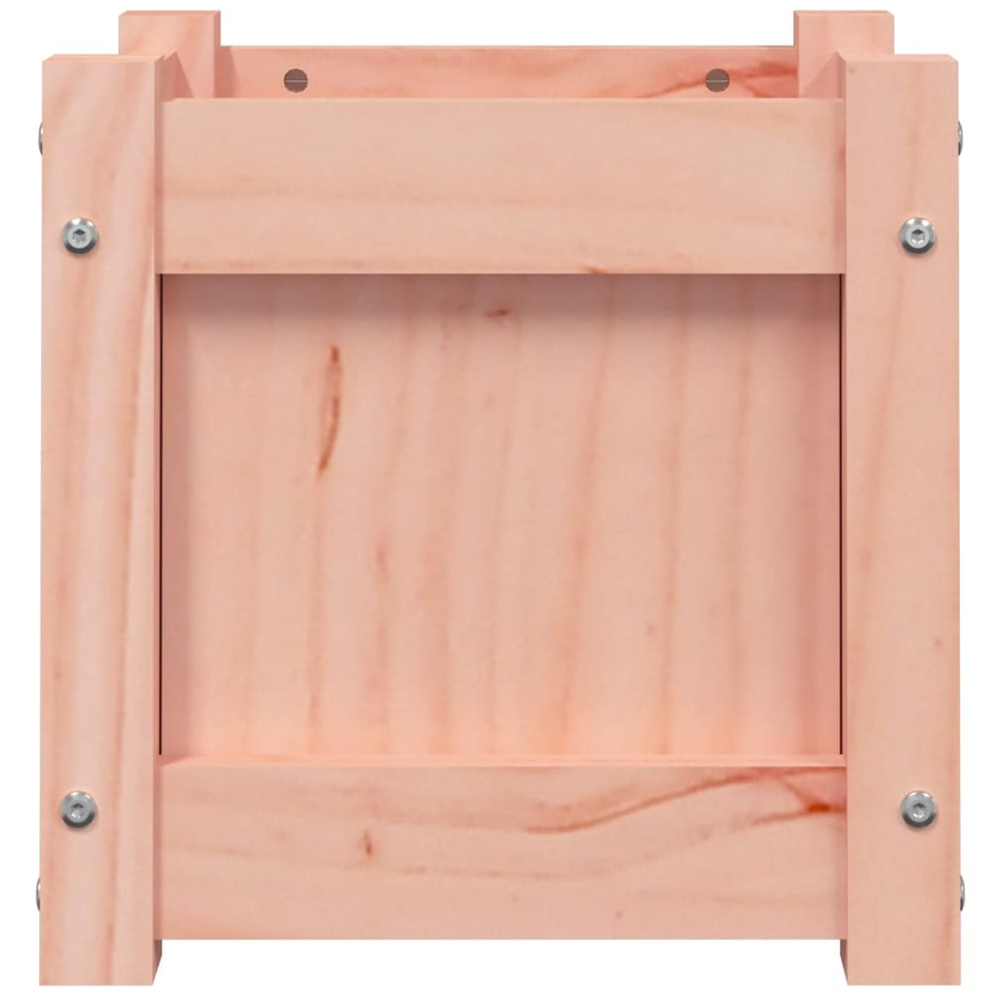 vidaXL Natural Solid Pine Wood Square Garden Planter 31cm 2 Pack Image 6