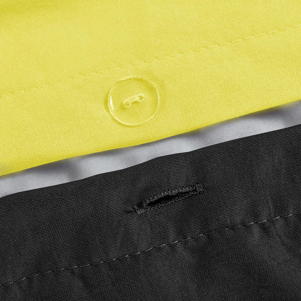 Velosso King Size Yellow and Black Microfibre Reversible Duvet Cover Set Image 4