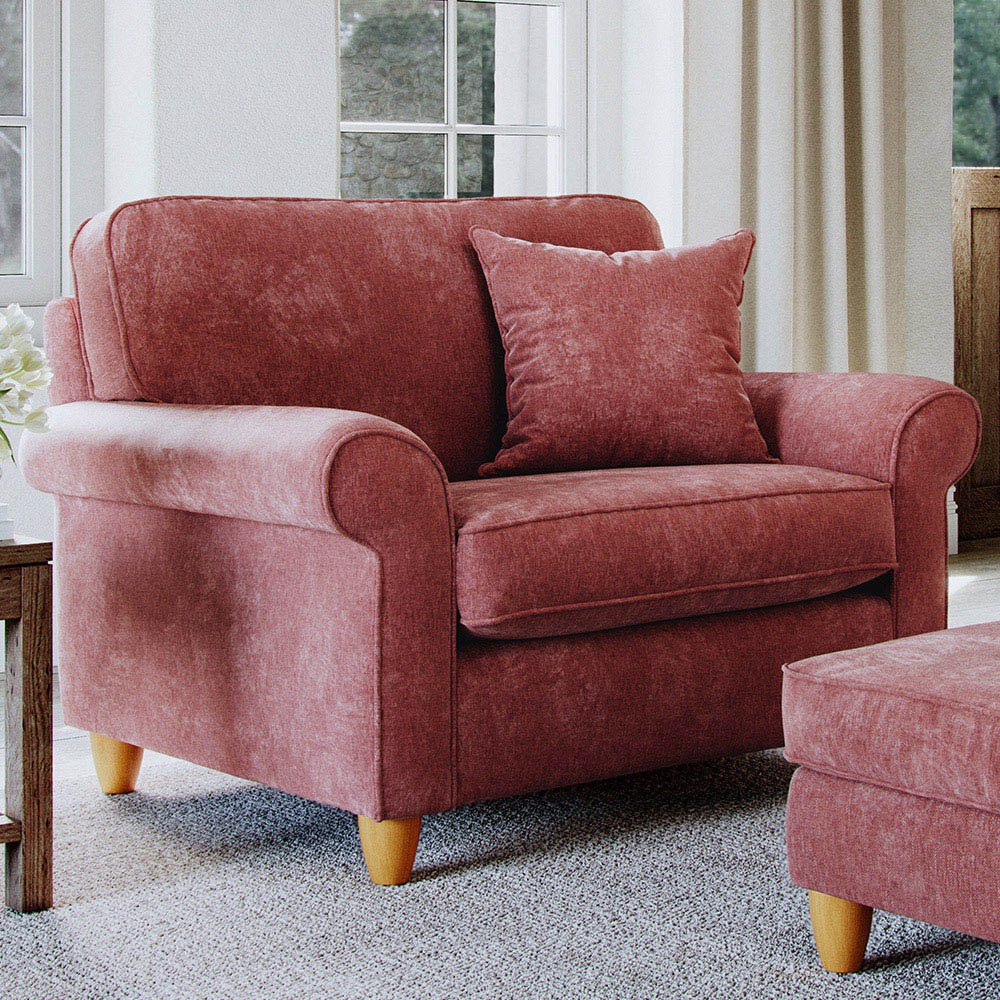 Sinatra Glory Deep Terra Snuggle Chair Image 1