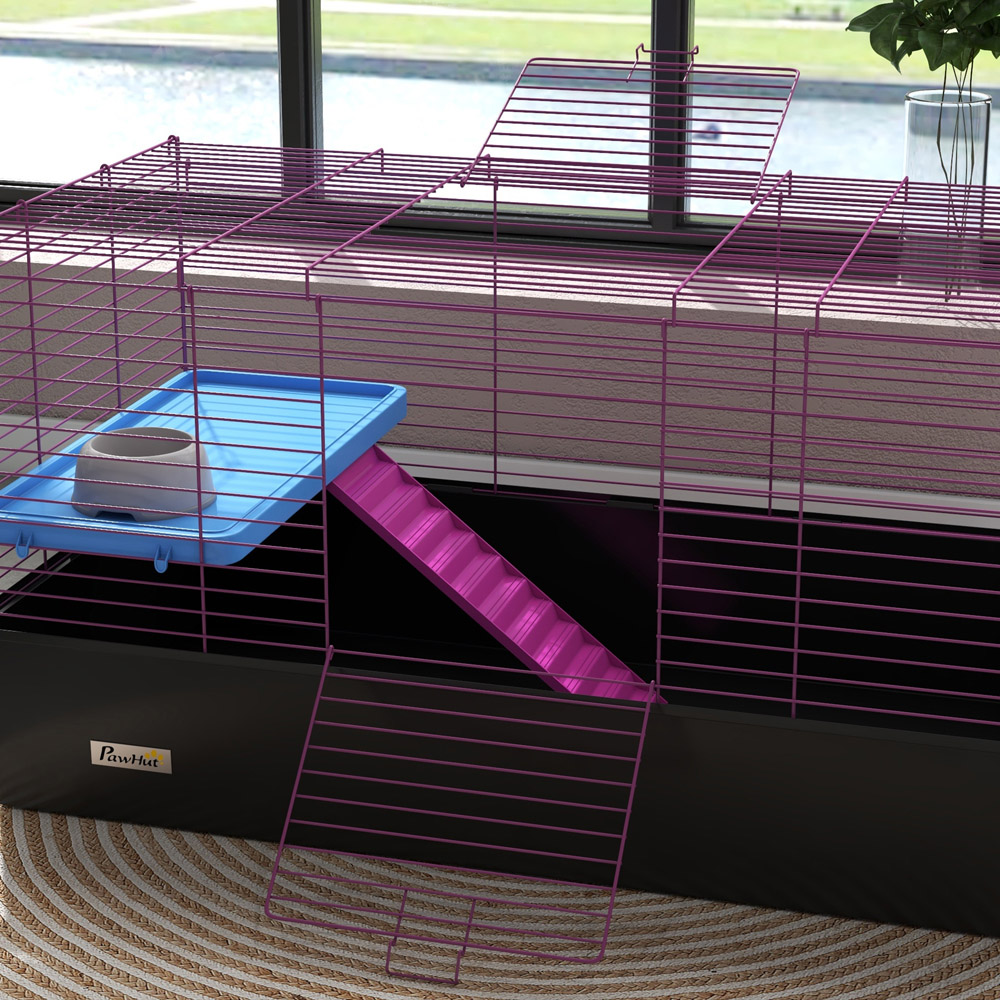 PawHut Black Small Animal Cage 53 x 52 x 99cm Image 3